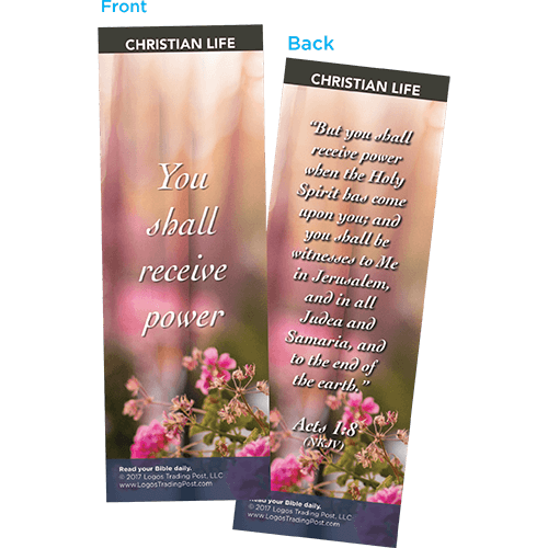 You Shall Receive Power Bookmarks, Pack of 25 - Christian Bookmarks