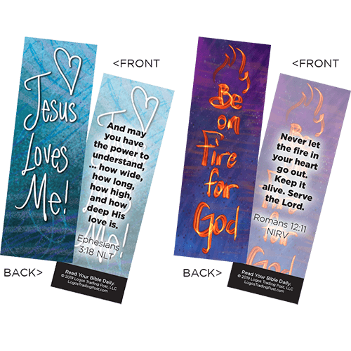 Children's Memory Verse Bookmarks, Variety Pack of 60 - Assortment 6