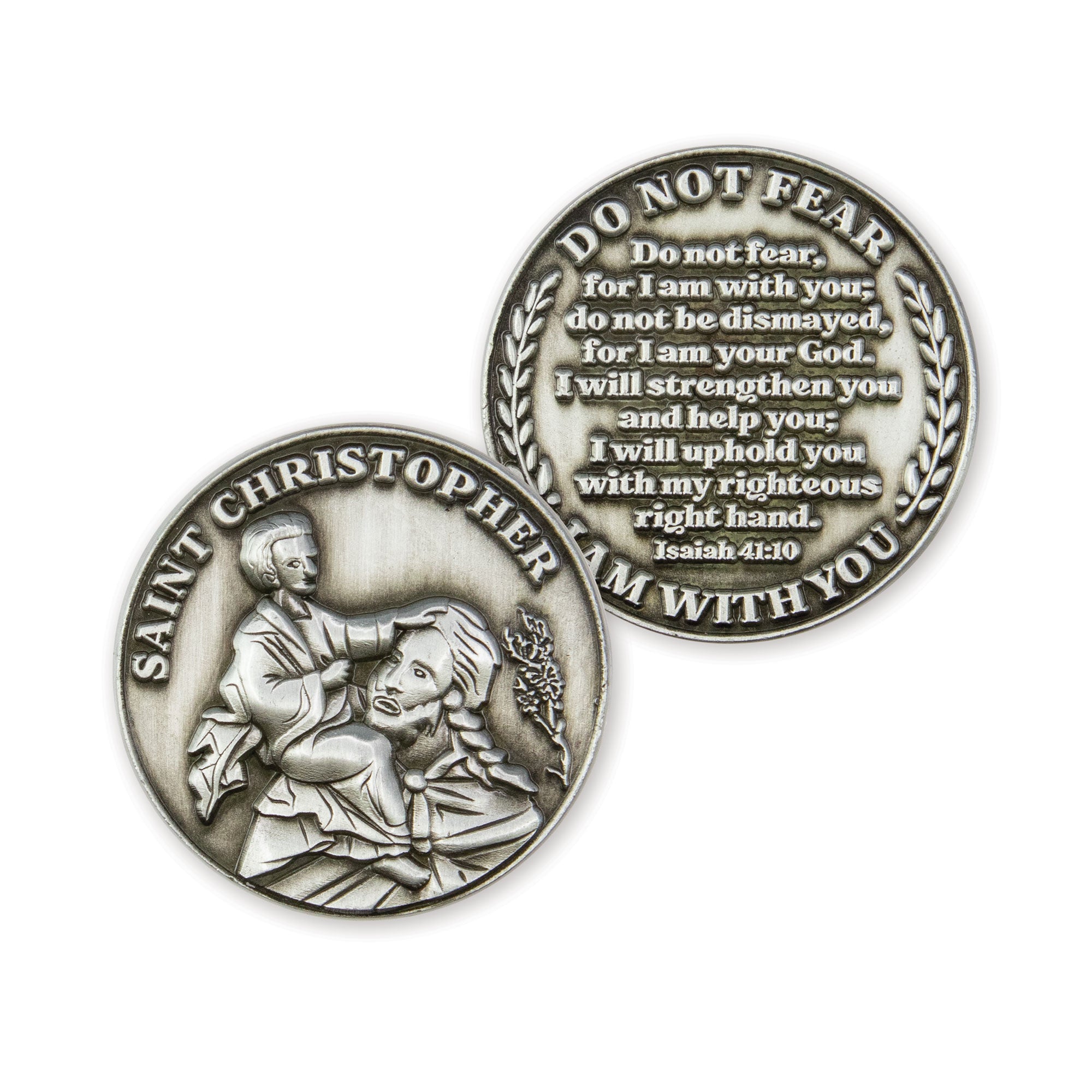 St Christopher, Patron Saint of Travelers Love Expression Coin
