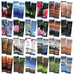 100 Assorted Bible Cards - Box Set - Favorite Bible Verses, - Christian Bookmarks