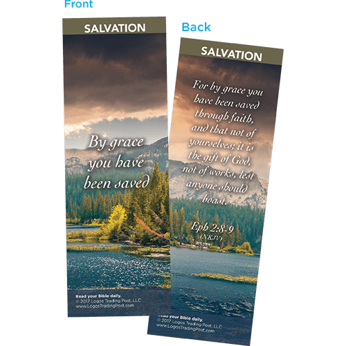 By Grace You Have Been Saved Bookmarks, Pack of 25 - Christian Bookmarks