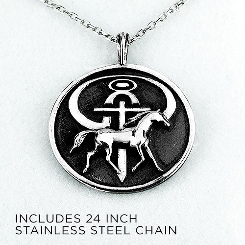 Men's The Journey Necklace - Influencers Ministries 925 Sterling Silver Pendant Necklace and 24 Inch Stainless Steel Chain