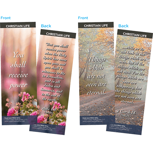 Bible Verse Bookmarks Variety Pack of 60 - Assortment 12