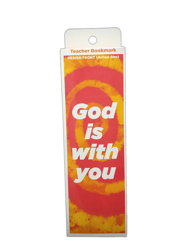 Children's Christian Bookmark, God is With You, Joshua 1:9 - Pack of 25 - Logos Trading Post, Christian Gift