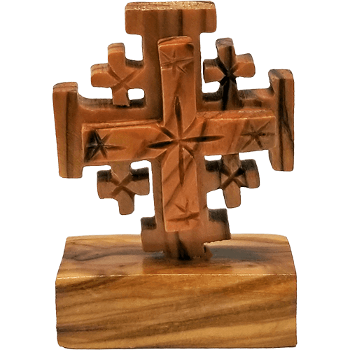 Jerusalem Cross on a Stand - Small