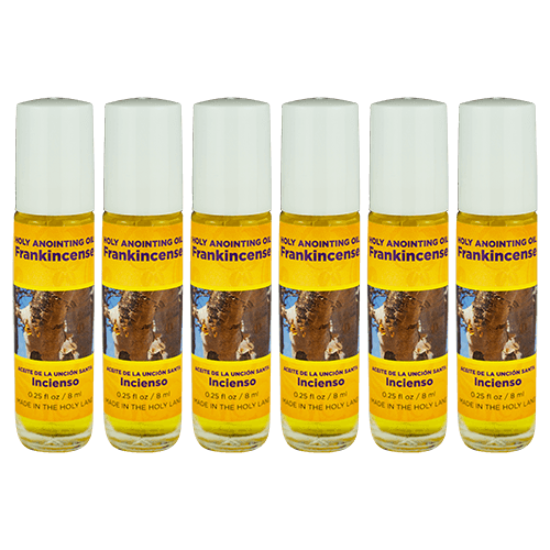 Frankincense Anointing Oil from Israel, Bulk Set of 6 1/4 oz