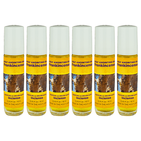All 6 bottles of frankincense anointing oil from the holy land of Israel