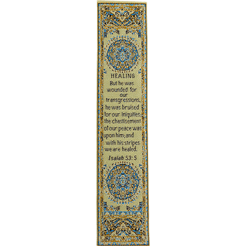 single silky soft fabric bible verse bookmark