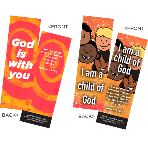 Children's Memory Verse Bookmarks, Variety Pack of 60 - Assortment 3