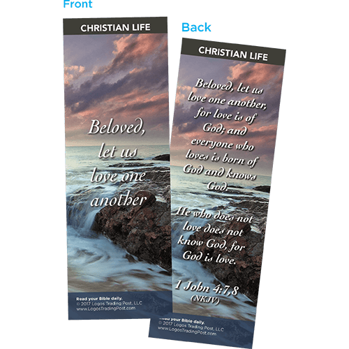 Beloved, Let Us Love One Another Bookmarks, Pack of 25 - Christian Bookmarks