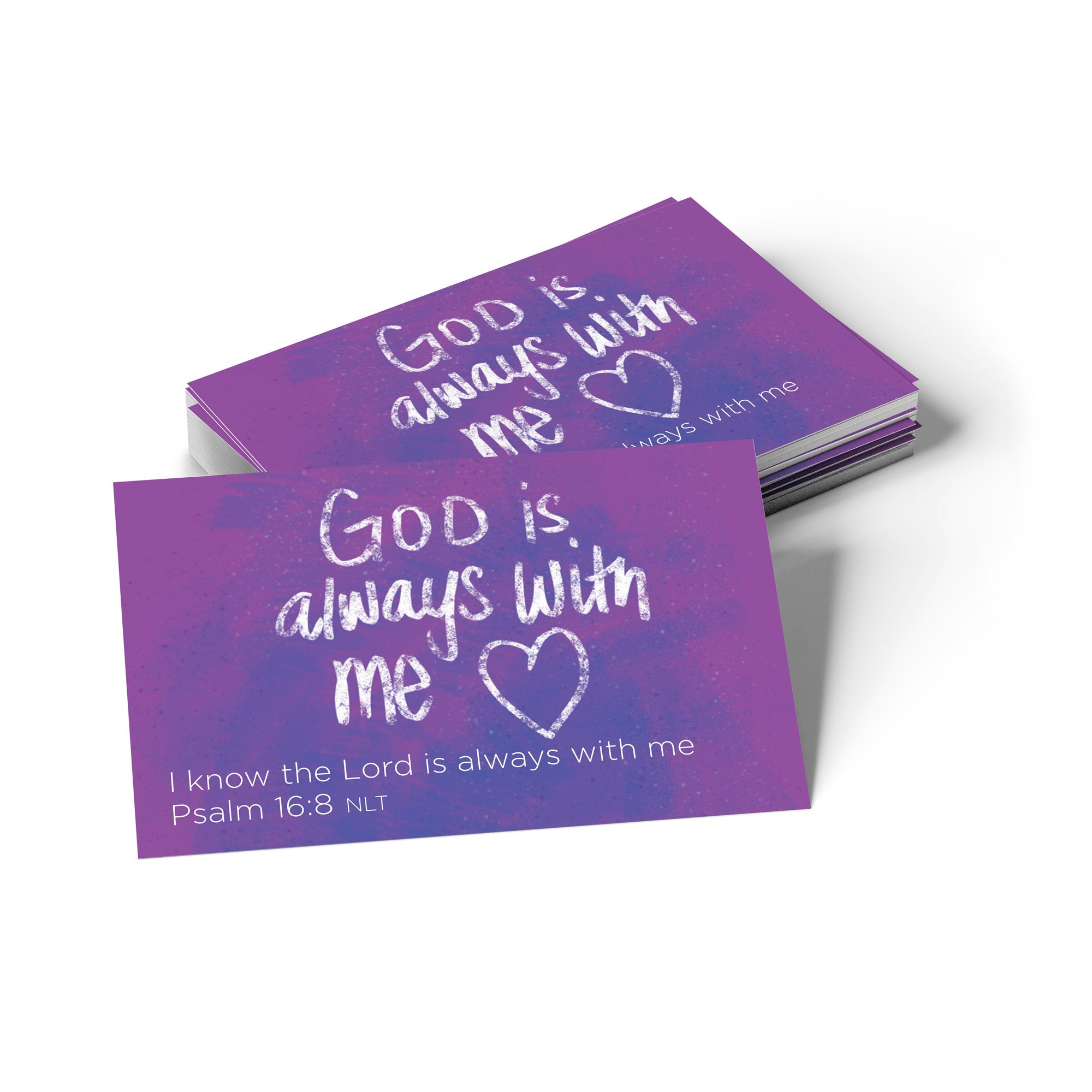 Children's Pass Along Scripture Cards - God is Always With Me, Pack of 25