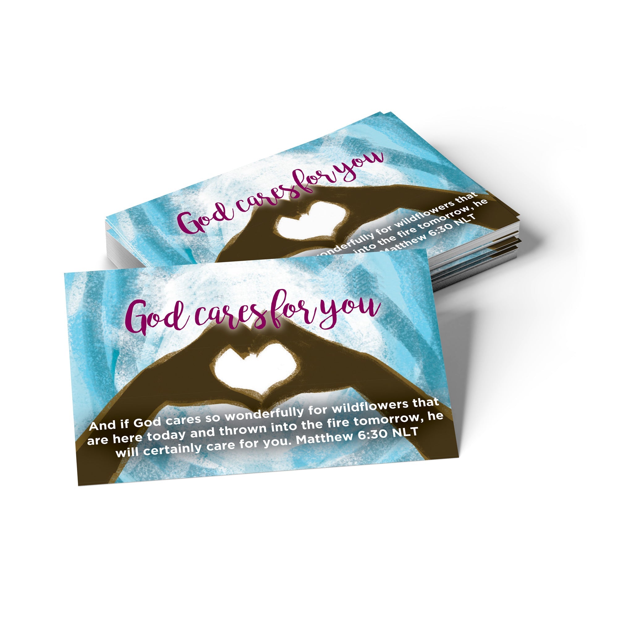 Children and Youth, Pass Along Scripture Cards, God Cares for You, Matthew 6:30, Pack of 25