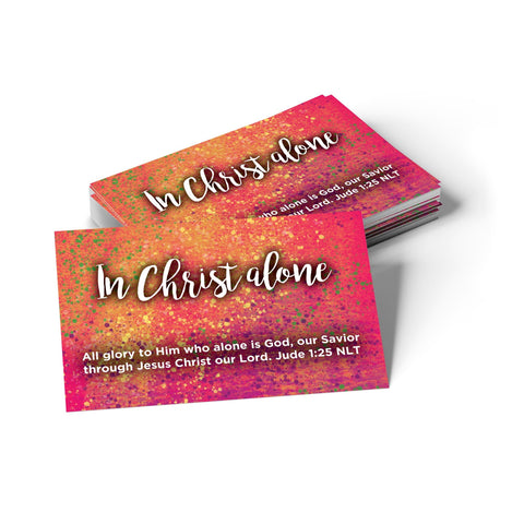 Children and Youth, Pass Along Scripture Cards, In Christ Alone, Jude 1:25, Pack of 25