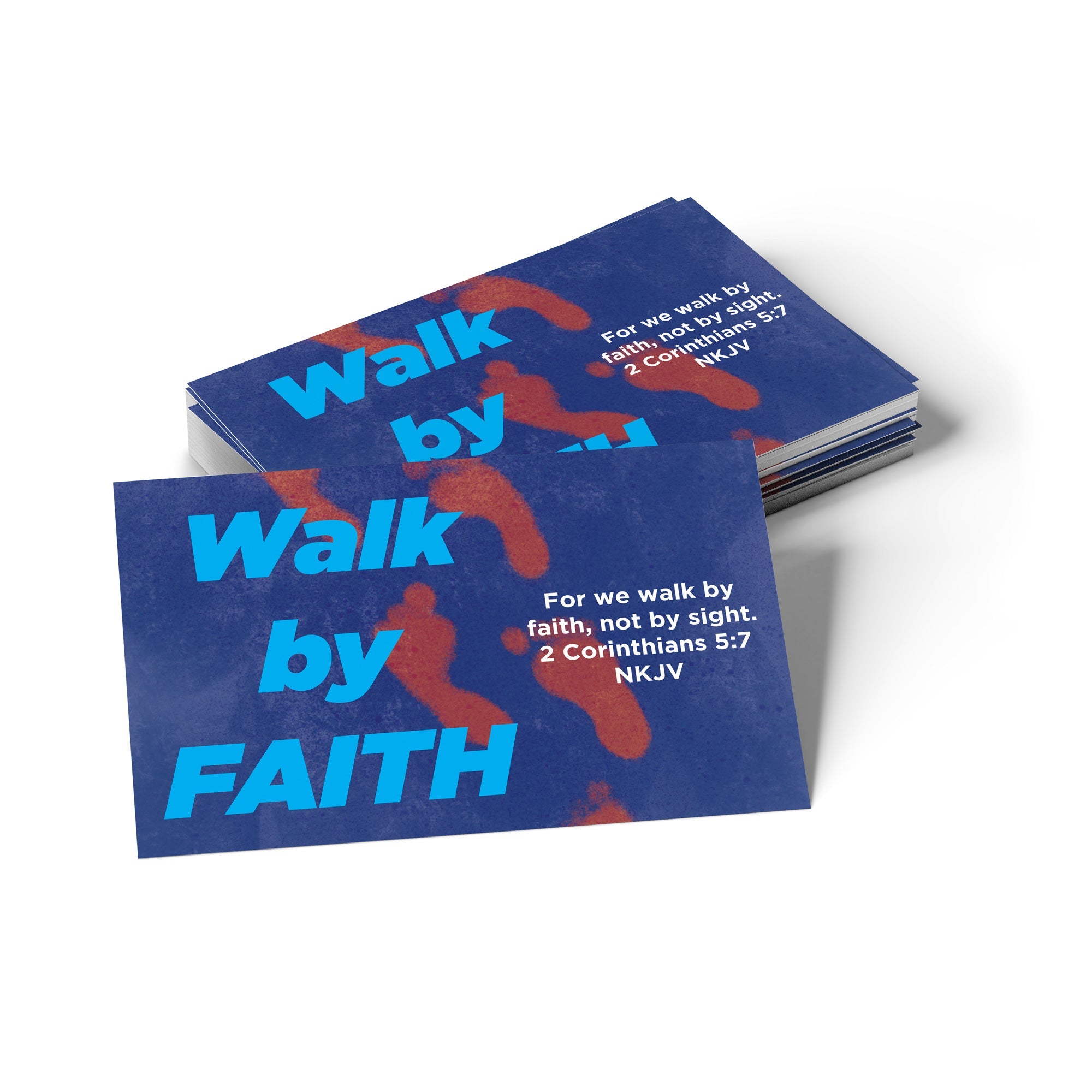 Children's Pass Along Scripture Cards - Walk by Faith, Pack of 25