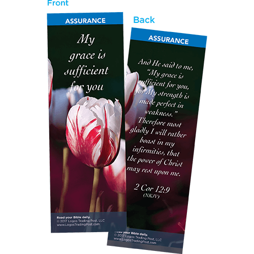 My Grace is Sufficient for You Bookmarks, Pack of 25 - Christian Bookmarks