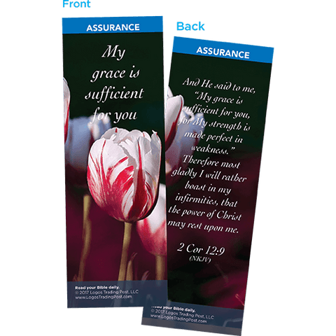 My Grace is Sufficient for You Bookmarks, Pack of 25 - Christian Bookmarks