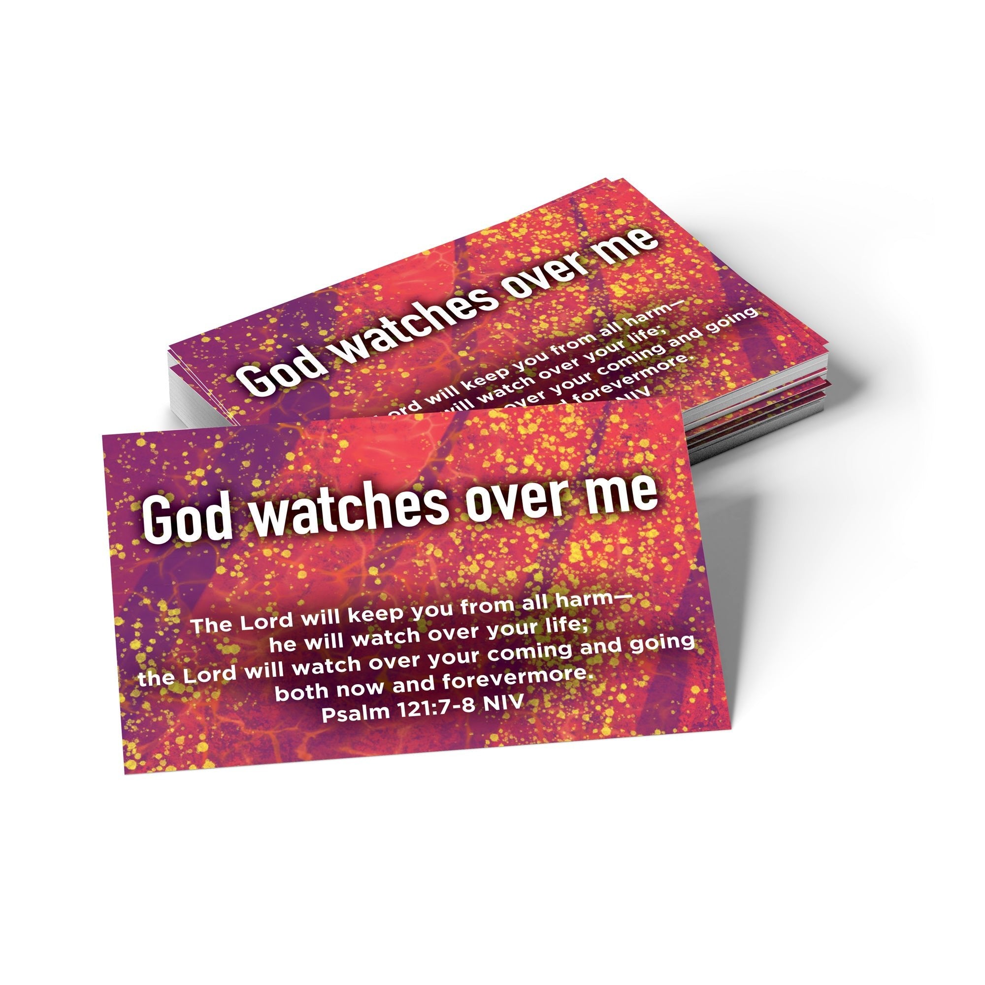 Children and Youth, Pass Along Scripture Cards, God Watches Over Me, Psalm 121:7-8, Pack of 25
