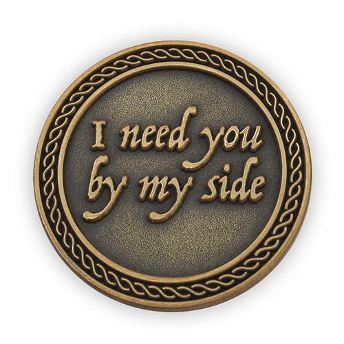 You Are The One For Me Romantic Love Expression Antique Gold Plated Coins