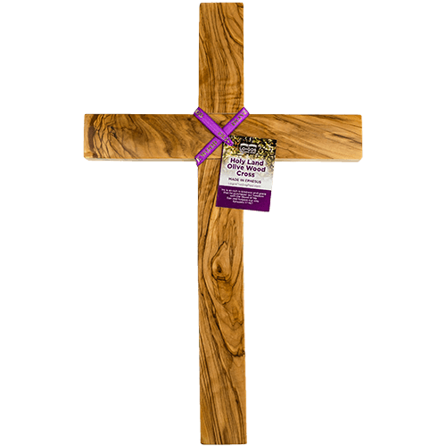 18" Olive Wood Wall Cross