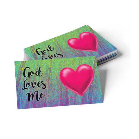 Children and Youth, Pass Along Scripture Cards, God Loves Me, Pack of 25