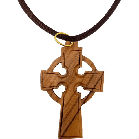 18K Gold Vermeil Wood Cross Necklace – Divine Box