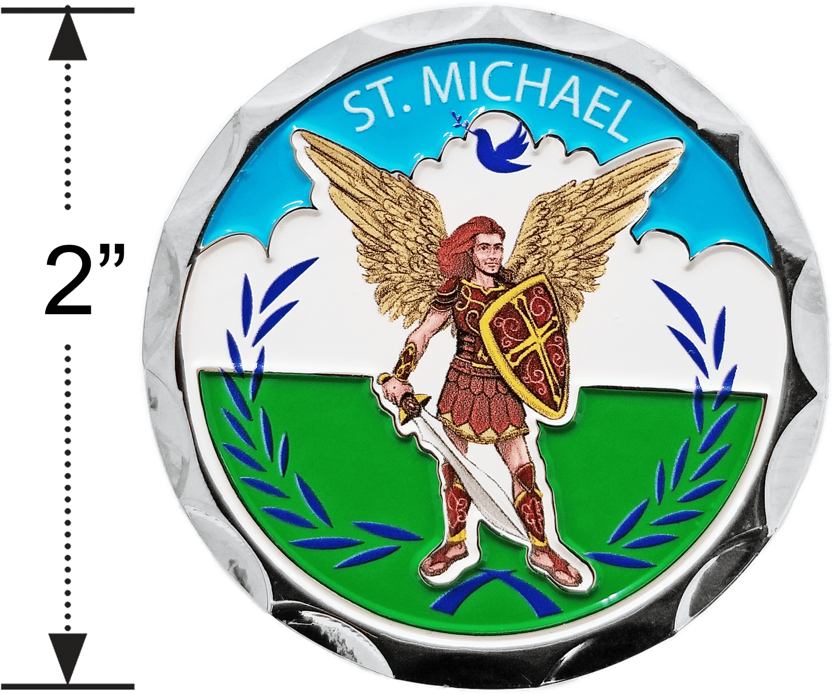 St. Michael Confirmation Coin - Psalm 91:10-11