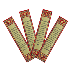 Love of God fabric bible verse bookmark pack of 4 - all 4 scripture bookmarks