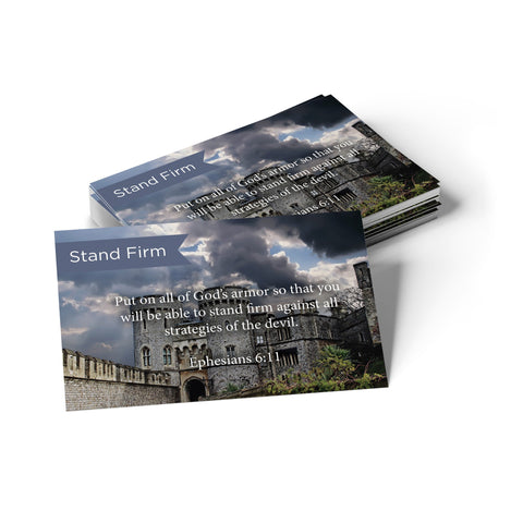Pass Along Scripture Cards, Stand Firm, Eph, 6:11, Pack 25