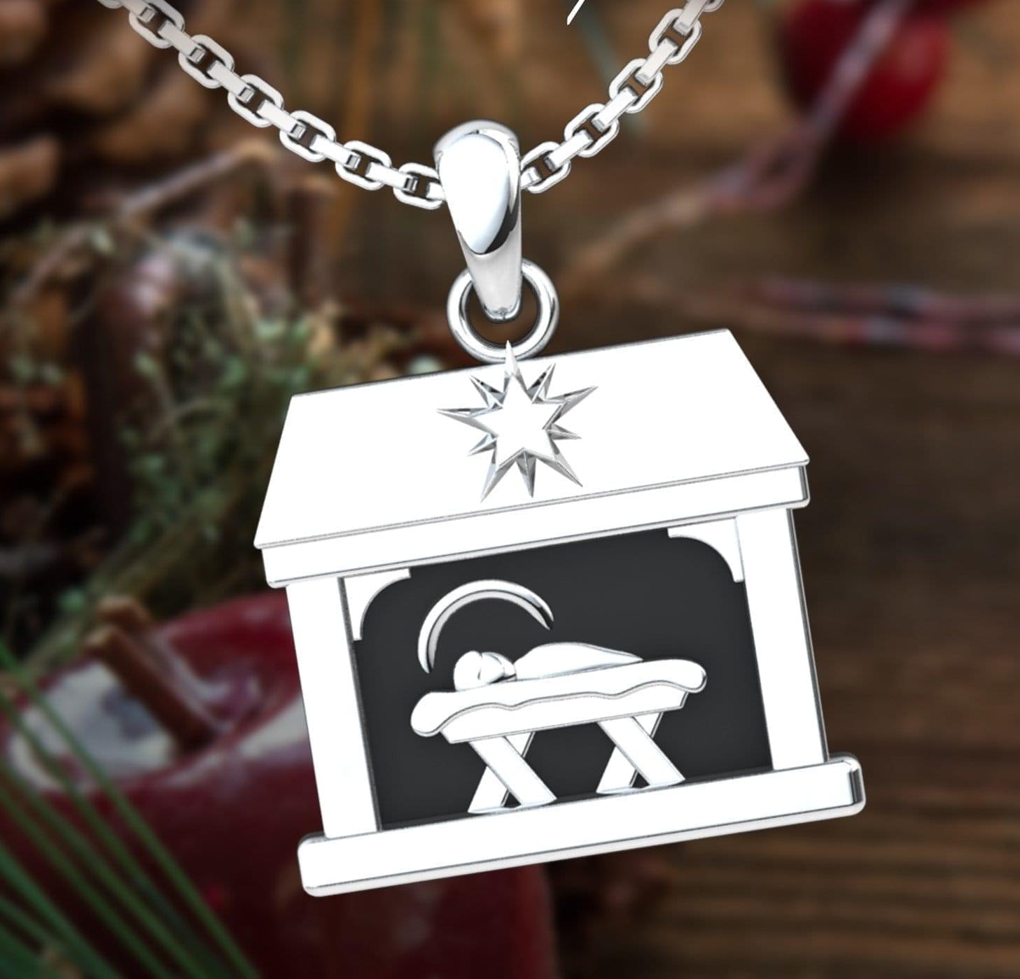 Nativity Sterling Silver Necklace