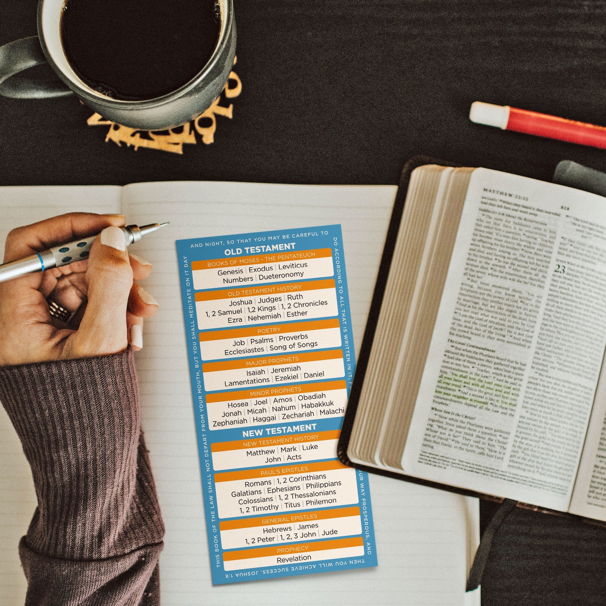 Books of the Bible Bookmark, Pack of 10
