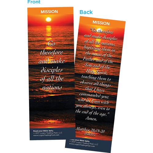 Go Therefore and Make Disciples of All the Nations Bookmarks, Pack of 25 - Christian Bookmarks