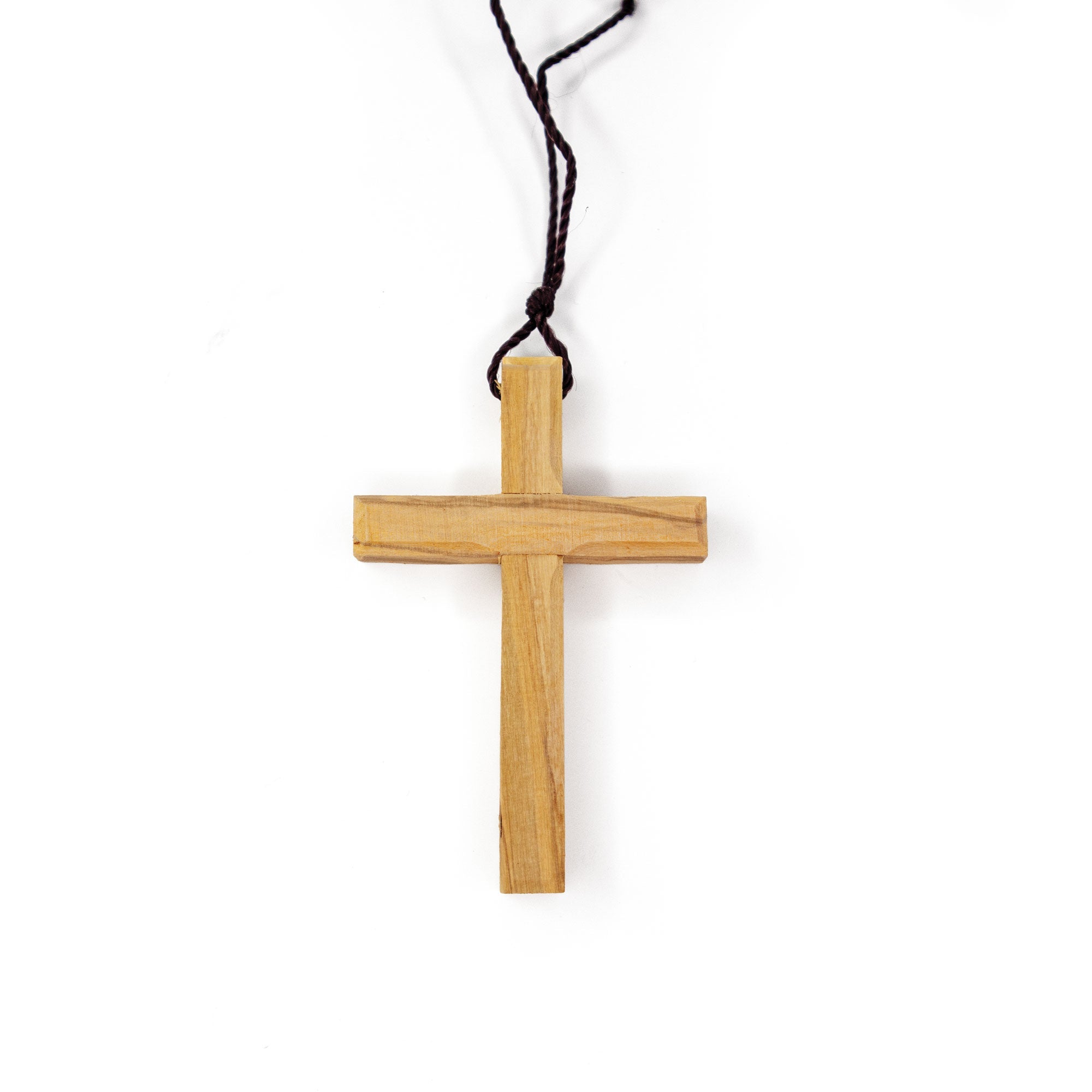 Olive wood & Metal Cross pendant – Jerusalem Spirit - Gift store