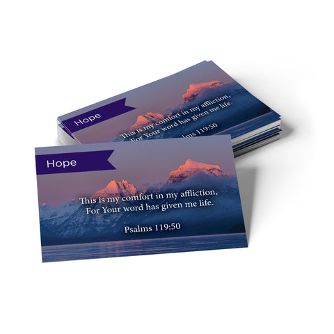 Pass Along Scripture Cards, Hope, Psalms 119:50, Pack 25