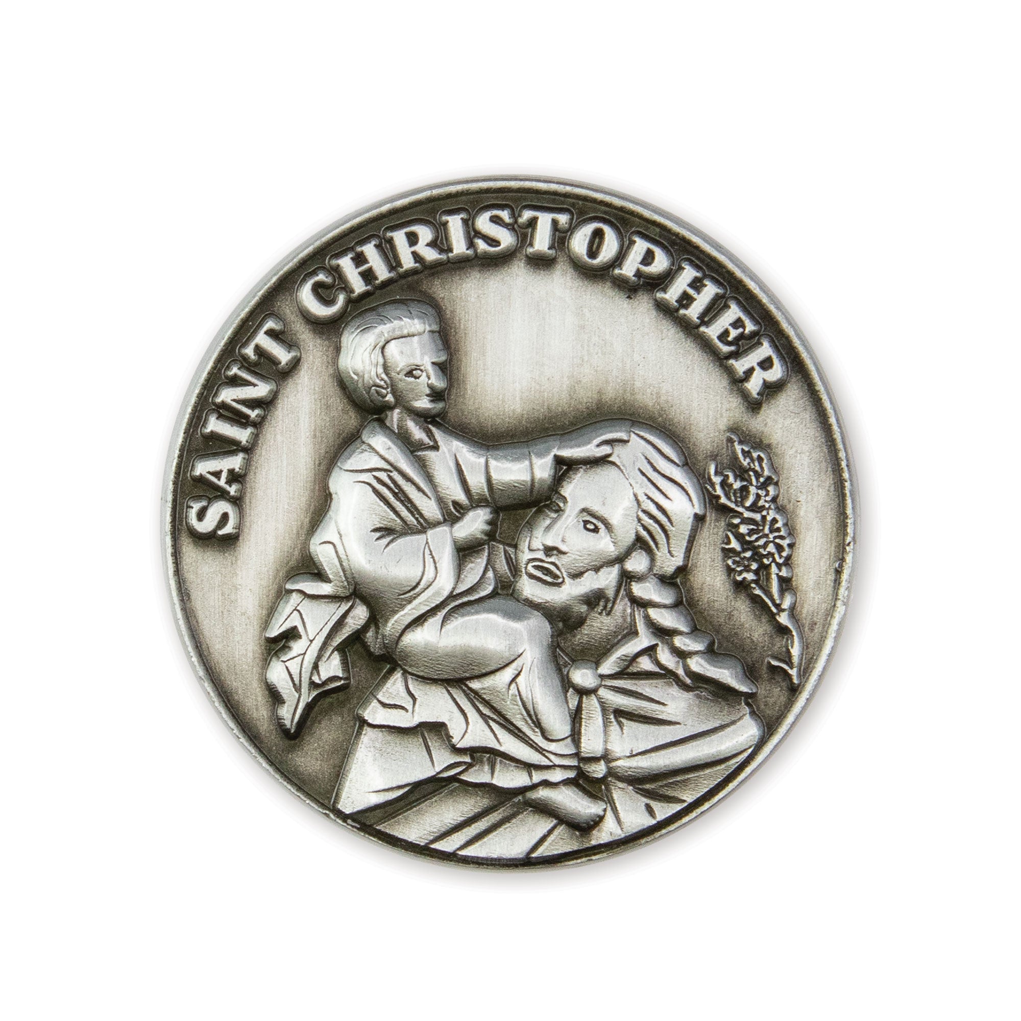 St Christopher, Patron Saint of Travelers Love Expression Coin