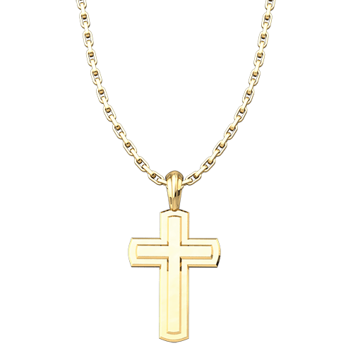 transparent cross necklace