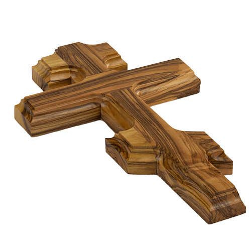 Saint Andrew Cross, Olive Wood Hanging Wall Cross, Wood Wall Cross Décor, Gifts from Holy Land of Israel