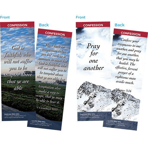 Bible Verse Bookmarks Variety Pack of 60 - Assortment 9