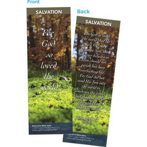 For God So Loved the World Bookmarks, Pack of 25 - Christian Bookmarks