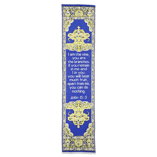 Fabric Bookmark Assortment #2 - 4 Woven Logos Bookmarks