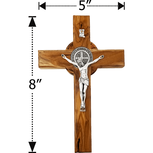 Saint Benedict 8" Wall Cross - Extra Large