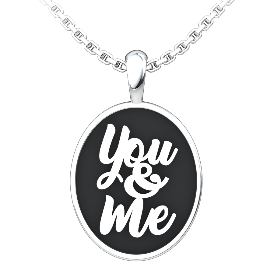 You & Me Sterling Silver Pendant