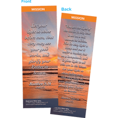Let Your Light So Shine Before Men Bookmarks, Pack of 25 - Christian Bookmarks