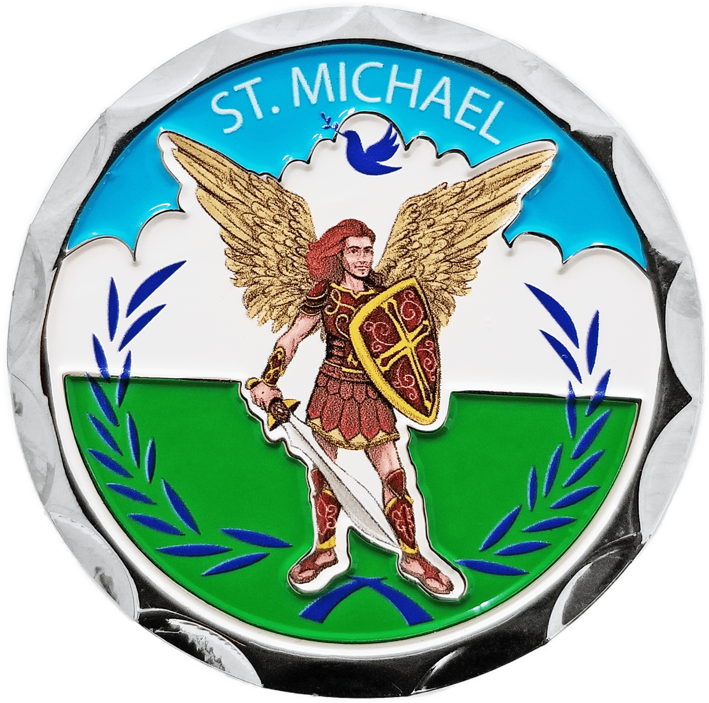 St. Michael Confirmation Coin - Psalm 91:10-11