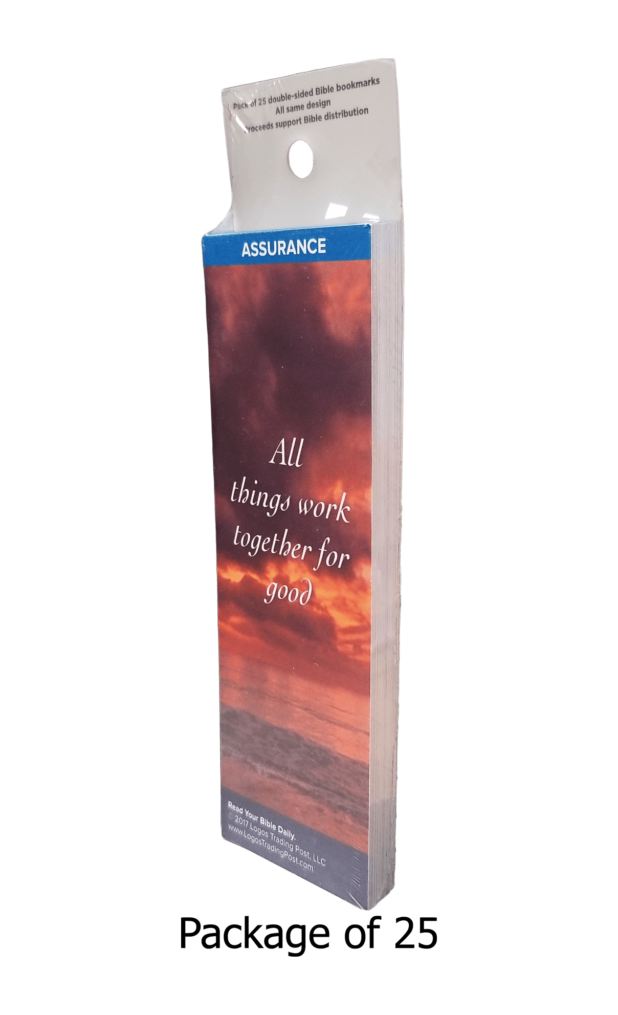 All Things Work Together for Good Bookmarks, Pack of 25 - Christian Bookmarks