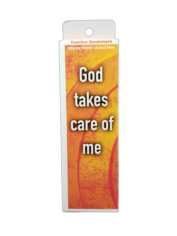 Children's Christian Bookmark, God Takes Care of Me, Philippians 4:19 - Pack of 25 - Logos Trading Post, Christian Gift