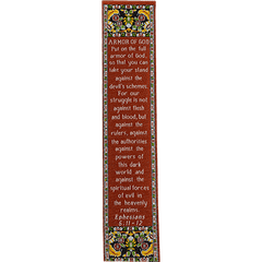 Armor of God, Woven Fabric Christian Bookmark - Ephesians 6:11-12