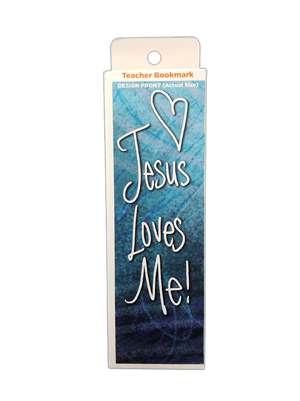 Children's Christian Bookmark, Jesus Loves Me, Ephesians 3:18 - Pack of 25 - Logos Trading Post, Christian Gift