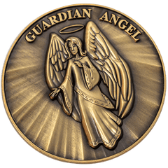 Front: Angel, with text, "Guardian angel"