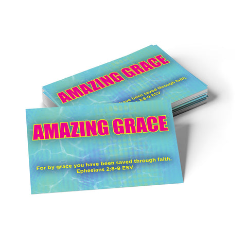 Children's Pass Along Scripture Cards - Amazing Grace, Pack of 25
