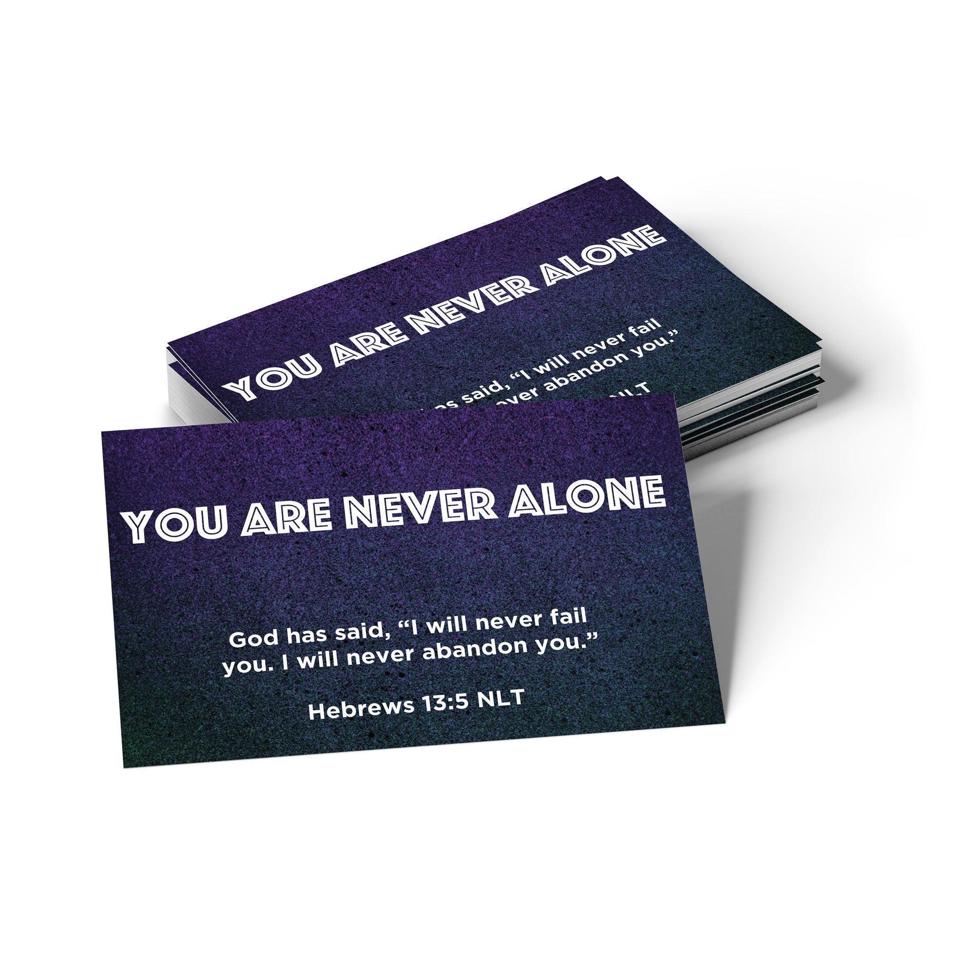 Children's Pass Along Scripture Cards - You Are Never Alone, Pack of 25